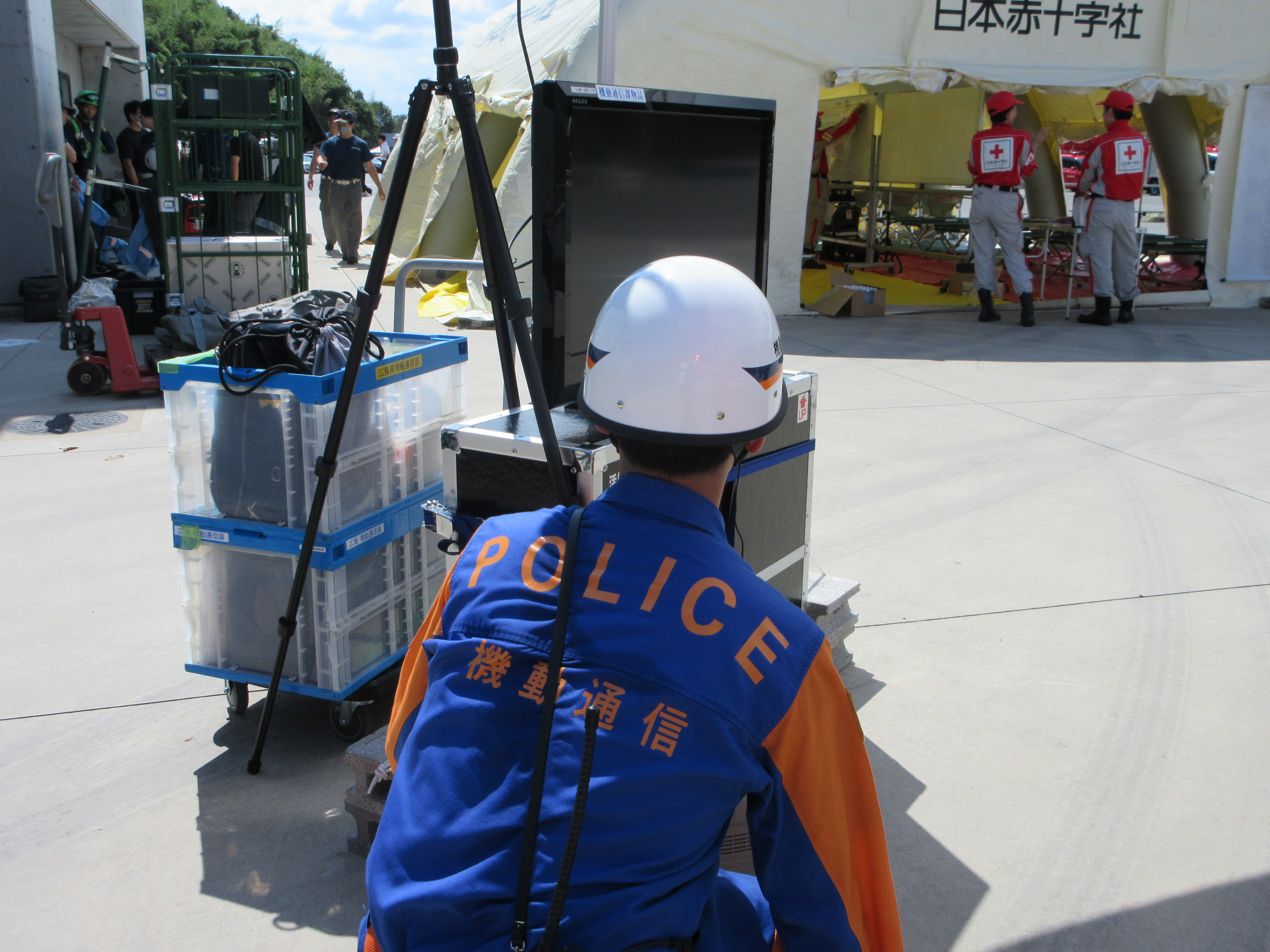 広島県情報通信部 訓練写真１