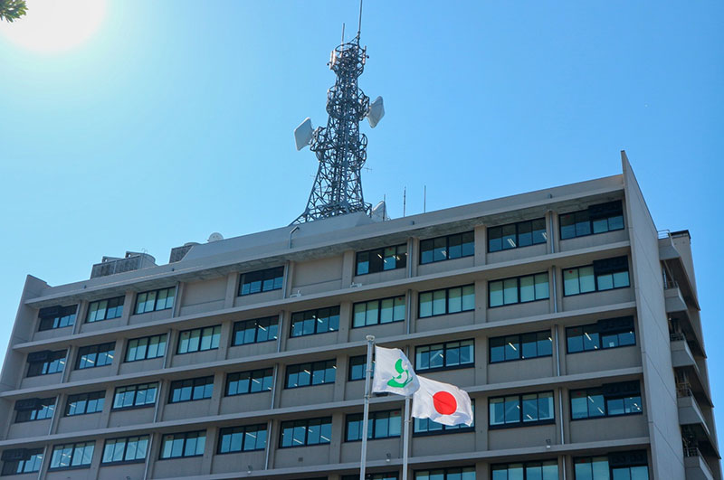 島根県情報通信部の外観写真