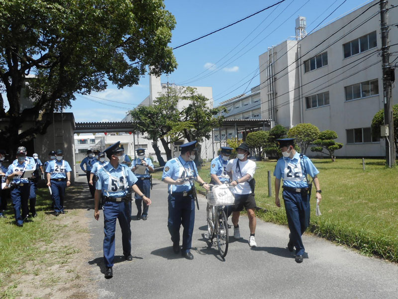 中国四国管区警察学校 屋外実習の写真