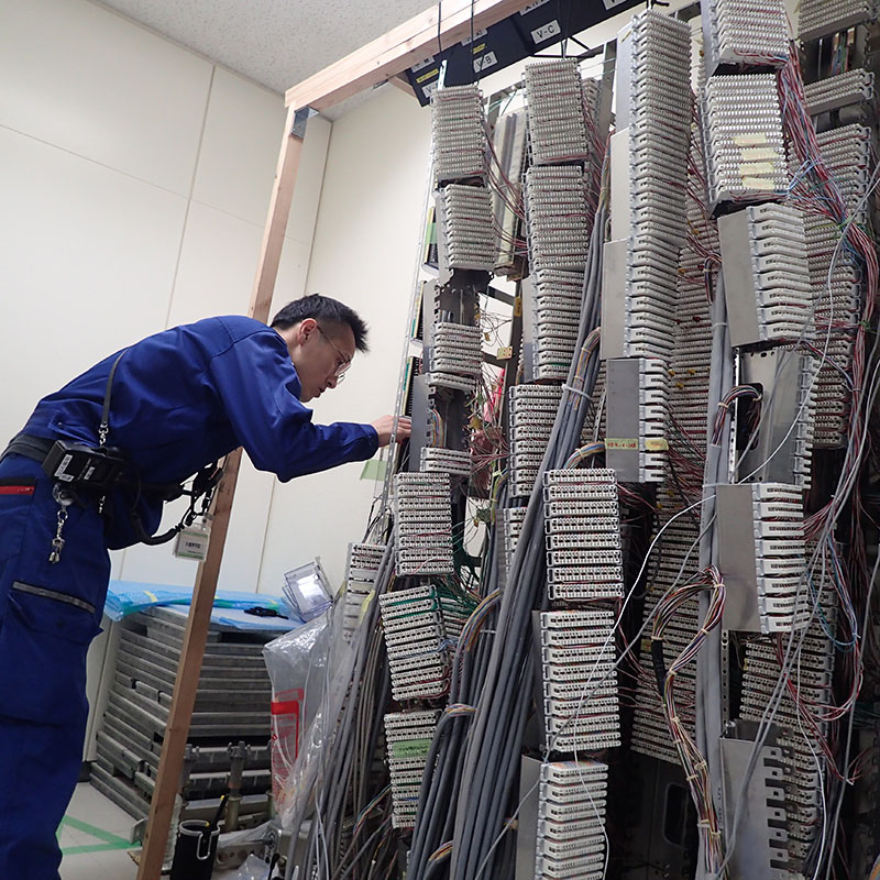 システム整備中の写真